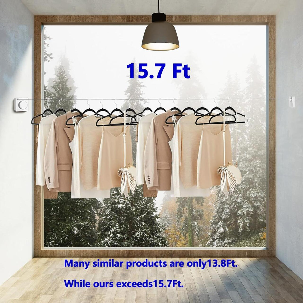 Tendedero Retráctil de Pared · Hasta 20 kg