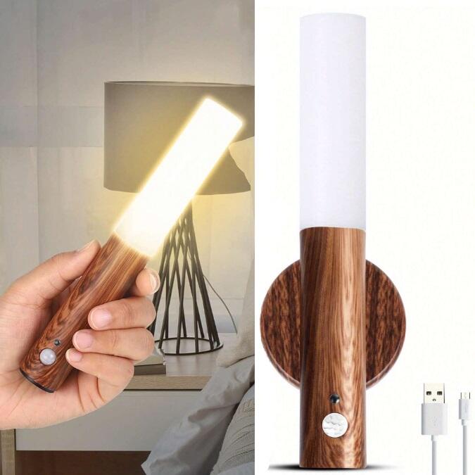 Luz en uso sujeta con la mano