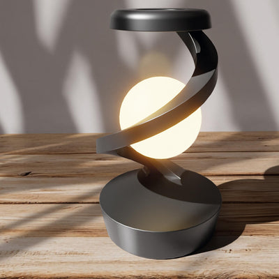 Lámpara LED 3D con Efecto de Bola Flotante y Carga Inalámbrica