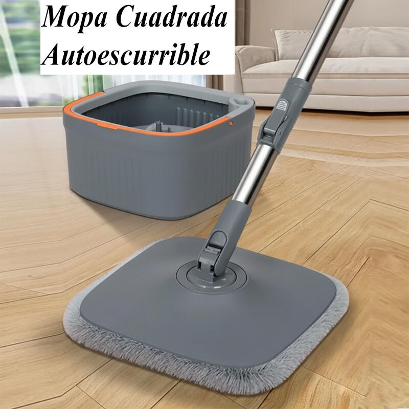 Mopa cuadrada giratoria con cubo de separación de aguas · ESENEA