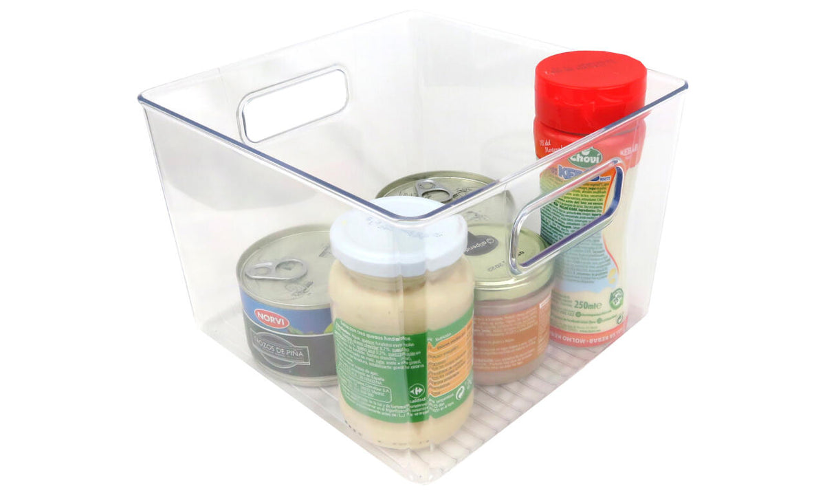 Organizador con productos de despensa