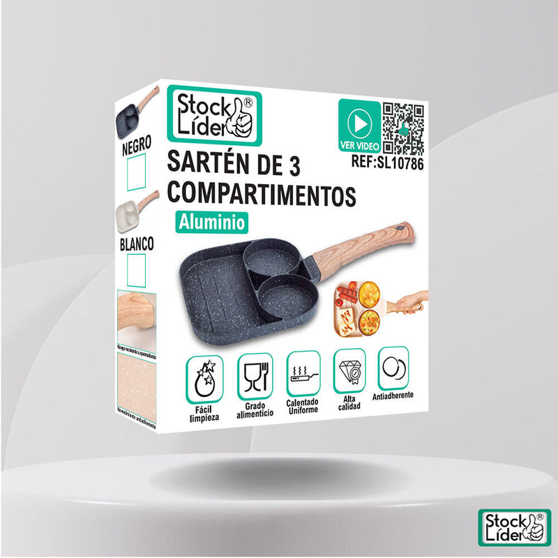 Sartén de 3 compartimentos · ESENEA