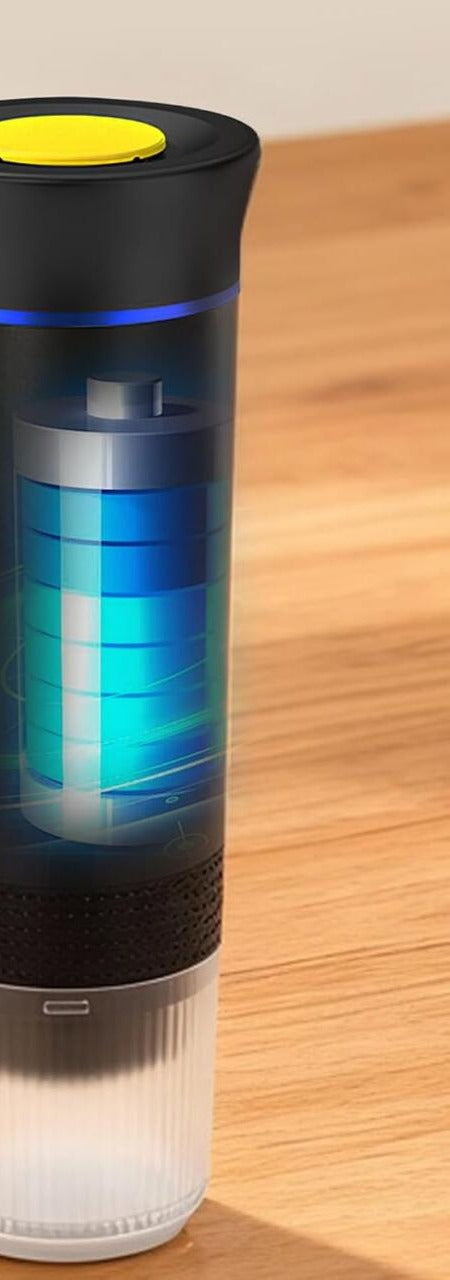 Cafetera portátil con batería recargable