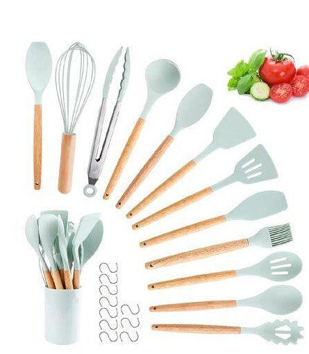 Set de utensilios de silicona ESENEA - todas las piezas