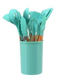 Set de utensilios de silicona ESENEA color turquesa